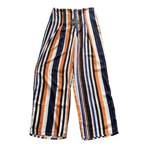 NWT-ZAFUL-STRIPED LIGHTWEIGHT PANTS-SIZE 4